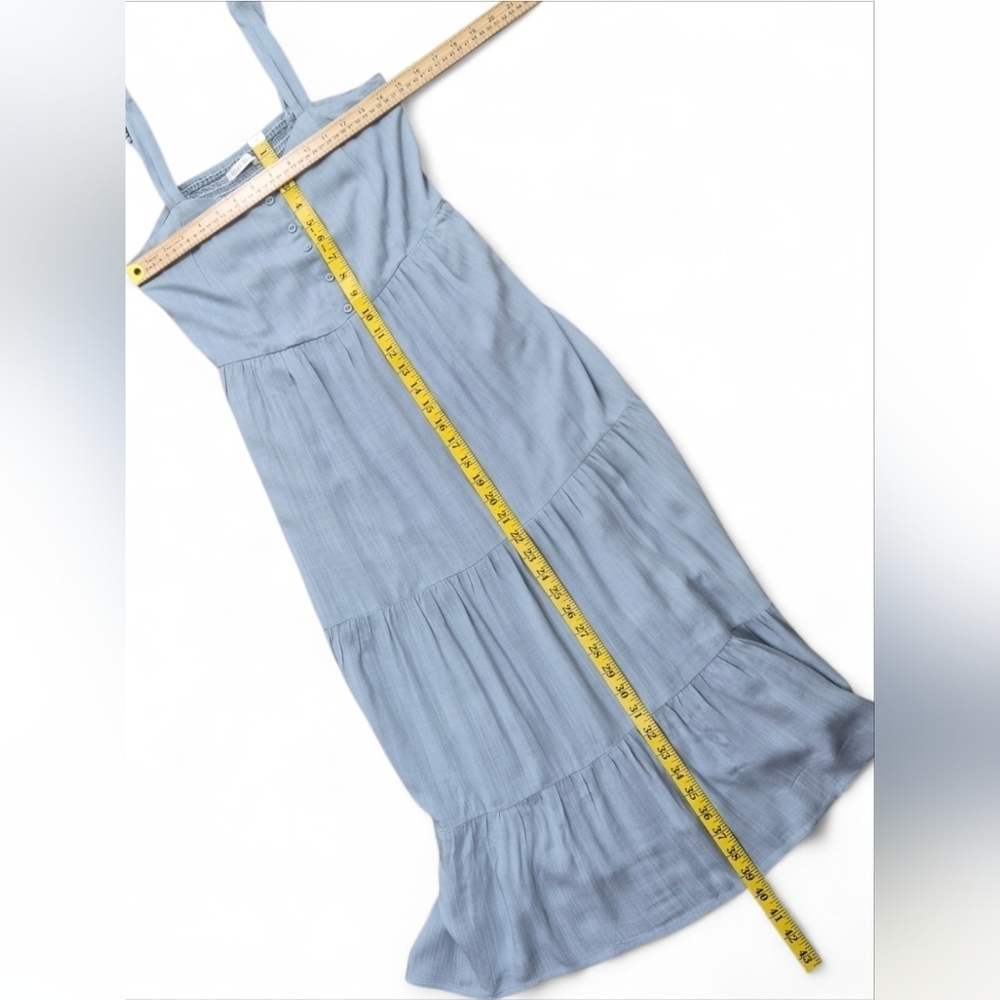 Becool Tiered Maxi Dress Sea Blue Size Small - Picture 13 of 14